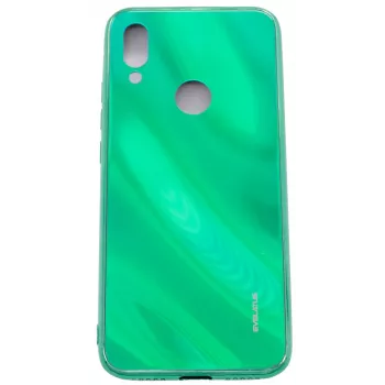 Evelatus Xiaomi Redmi 7 Funda Cristal Templado Water Ripple Full Color Electroplating Verde
