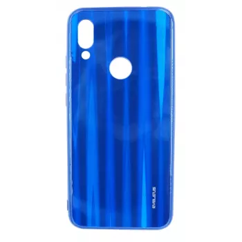 Evelatus Protector de pantalla de cristal templado con efecto agua Full Color Electroplating para Xiaomi Redmi 7 azul
