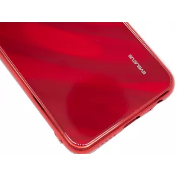 Evelatus Xiaomi Redmi 8 Water Ripple Full Color Electroplating funda de cristal templado rojo