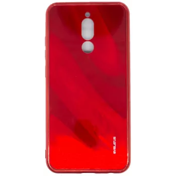 Evelatus Xiaomi Redmi 8 Water Ripple Full Color Electroplating funda de cristal templado rojo