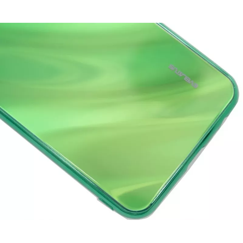 Evelatus Protector de pantalla de cristal templado con efecto agua y baño electrolítico a todo color para Xiaomi Redmi 8 verde