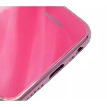 Evelatus Funda de cristal templado antiexplosión con efecto agua degradado para Xiaomi Redmi 8 degradado amarillo-rosa