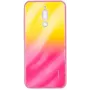 Evelatus Funda de cristal templado antiexplosión con efecto agua degradado para Xiaomi Redmi 8 degradado amarillo-rosa
