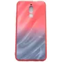 Evelatus Xiaomi Redmi 8 funda de cristal templado antiexplosión Water Ripple degradada rojo-negro