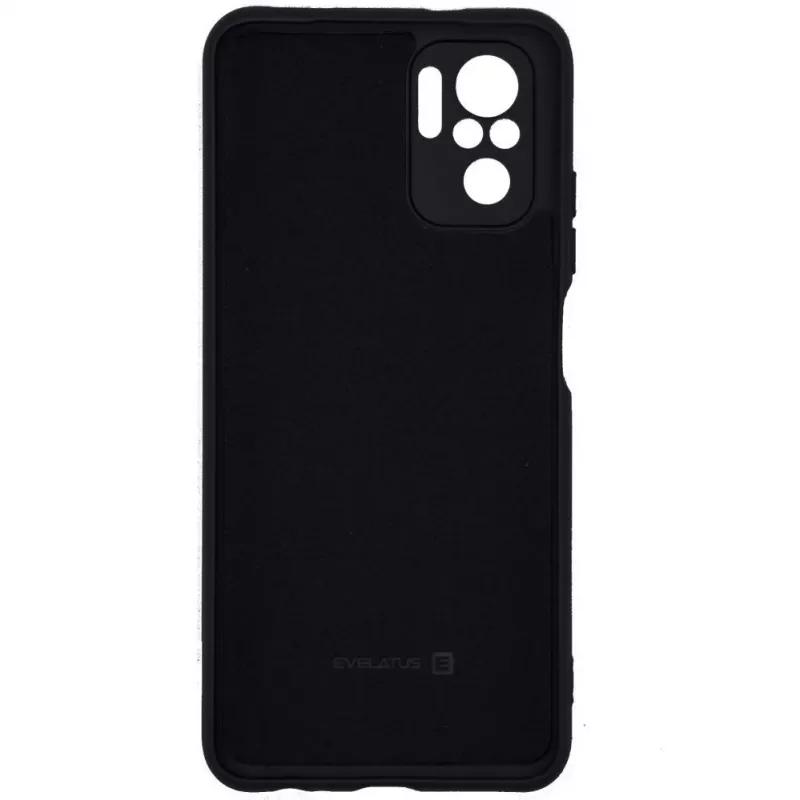 Evelatus Funda de silicona Nano para Xiaomi Redmi Note 10 / Note 10S Soft Touch TPU negra