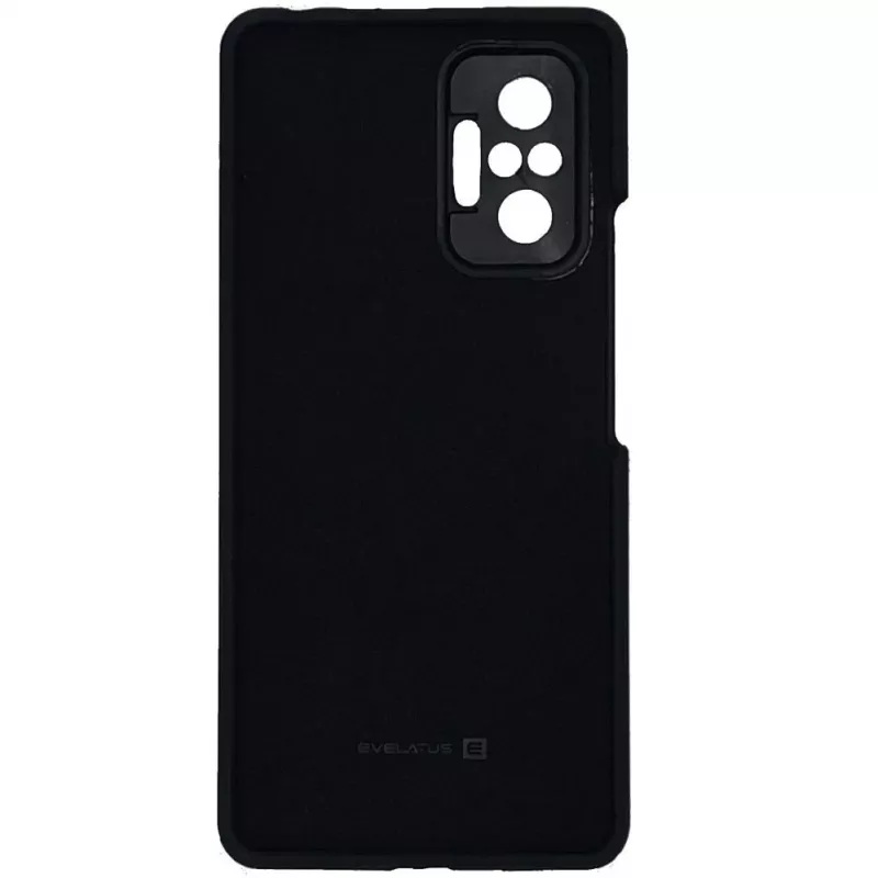 Evelatus Xiaomi Redmi Note 10 Pro Funda de silicona Premium Soft Touch Negro