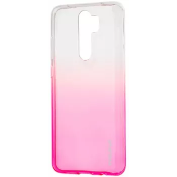 Evelatus Xiaomi Redmi Note 8 Pro Funda TPU degradada rojo rosado