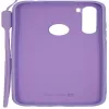 Evelatus Xiaomi Redmi Note 8 / Redmi Note 8 2021 Funda de silicona Soft Touch con correa morada