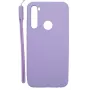 Evelatus Xiaomi Redmi Note 8 / Redmi Note 8 2021 Funda de silicona Soft Touch con correa morada