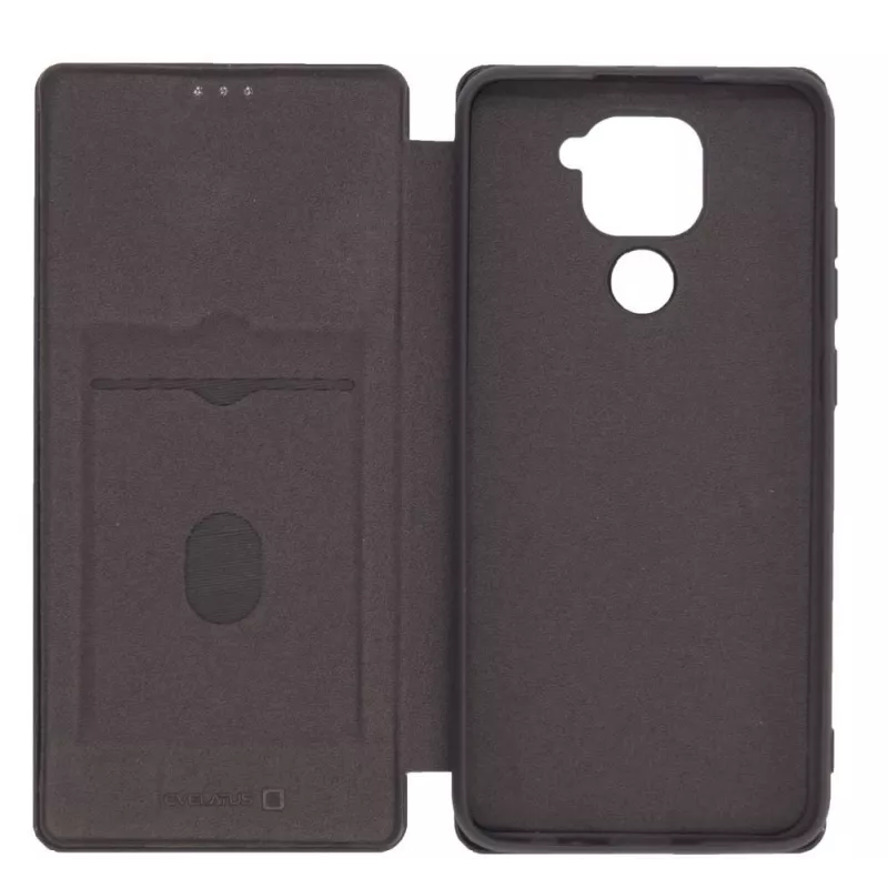 Evelatus Xiaomi Redmi Note 9 funda tipo libro negra