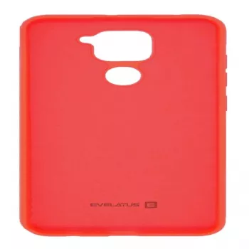 Evelatus Funda de silicona Nano Soft Touch TPU para Xiaomi Redmi Note 9 roja