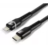everActive CBB-1CIR Cable USB-C a Lightning con LED RGB 1m 27W PD negro
