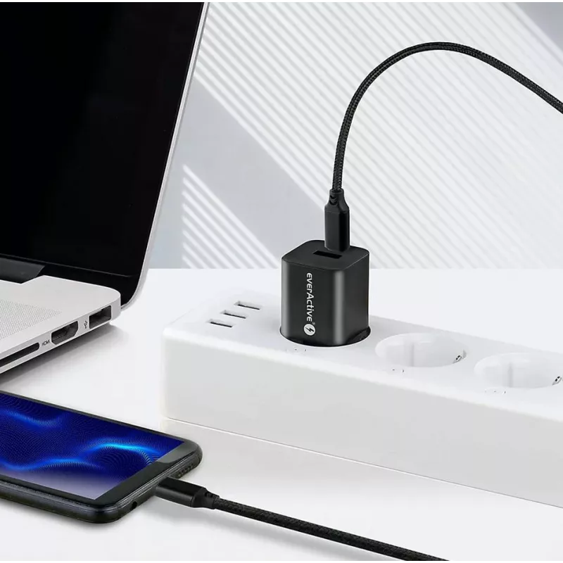 everActive CBB-1PD5 Cable USB-C a USB-C 100W PD 5A 1m