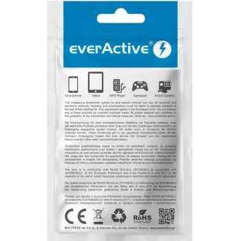 everActive CBB-2PDR cable USB-C a USB-C RGB LED trenzado 2 m 3A 60W negro