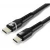 everActive CBB-2PDR cable USB-C a USB-C RGB LED trenzado 2 m 3A 60W negro
