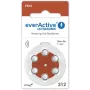 everActive ULTRASONIC 312 / PR41 Pilas para audífonos, pack de 6