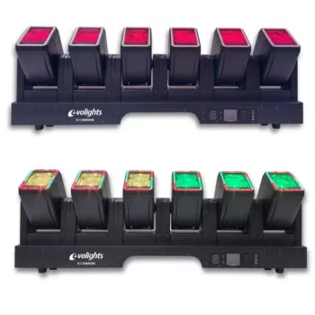 EVOLIGHTS 6 CANNON barra de luces 6x cabezal