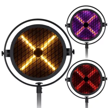 EVOLIGHTS LUMEN X V2 100W cabezal móvil spot con prisma de 3 facetas, rueda de 7 colores, gobos giratorios, DMX512
