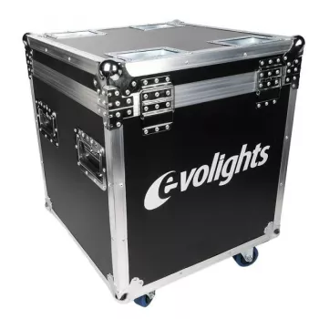 EVOLIGHTS LUMENO CASE 2IN1 Maletín de transporte para 2x focos LED PAR LUMENO, flightcase con ruedas