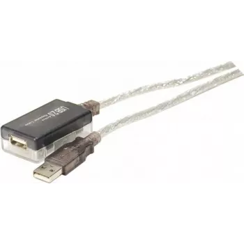 Exertis Connect 149213 cable USB 2.0 Type-A a Type-B, 1,8m, gris/transparente
