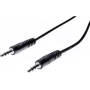 EXERTIS CONNECT cable de audio jack estéreo 3,5mm de 20m, conector macho a conector macho, negro 108572