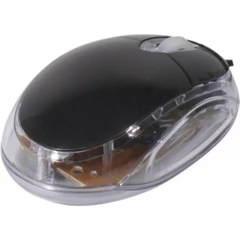 Exertis Connect 320300 Ratón óptico USB ambidiestro, 800 DPI, negro