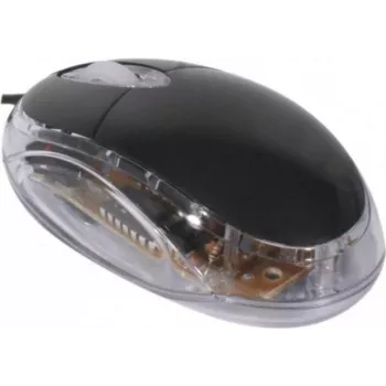 Exertis Connect 320300 Ratón óptico USB ambidiestro, 800 DPI, negro