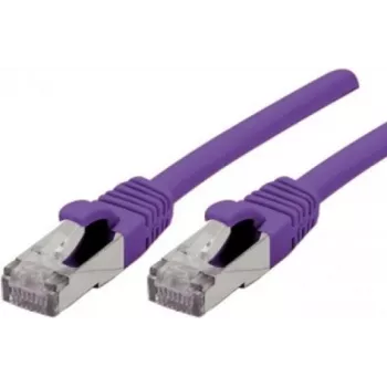 Exertis Connect 858516 cable de parcheo Cat6a S/FTP, 1 m, violeta, RJ45, 10Gbps, 500MHz