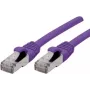 Exertis Connect 858516 cable de parcheo Cat6a S/FTP, 1 m, violeta, RJ45, 10Gbps, 500MHz