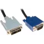 Exertis Connect Cable adaptador de conector DVI-A macho a conector VGA macho, Single Link, 10 m, negro, tornillos moleteados 127731