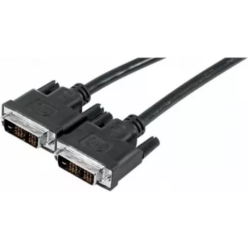 EXERTIS CONNECT cable DVI-D Single Link 5m, 18+1 pines, dorado, doble apantallado, negro 127485