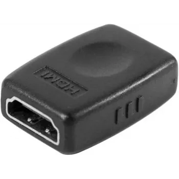 EXERTIS CONNECT Adaptador HDMI conector hembra a conector hembra, acoplador pasivo, 4K 60 Hz, dorado, negro (EXC128289)