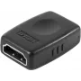 EXERTIS CONNECT Adaptador HDMI conector hembra a conector hembra, acoplador pasivo, 4K 60 Hz, dorado, negro (EXC128289)