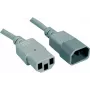 EXERTIS CONNECT cable alargador de corriente IEC C14 a C13, 1,8 m, gris, 10 A/250 V, H05VV-F 0,75 mm² 808140