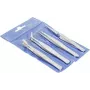 EXERTIS CONNECT Set de pinzas de precisión, 4 piezas, acero inoxidable, antimagnético, resistente a los ácidos, 120 mm 815550