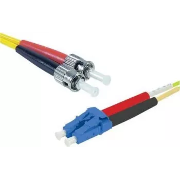 EXERTIS CONNECT cable de red de fibra óptica ST/UPC a LC/UPC monomodo dúplex OS2 LSZH, 3 m, amarillo