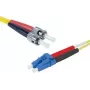 EXERTIS CONNECT cable de red de fibra óptica ST/UPC a LC/UPC monomodo dúplex OS2 LSZH, 3 m, amarillo