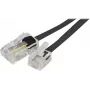 Exertis Connect cable telefónico conector RJ-11 macho a conector RJ-45 macho 3,0 m plano negro EXC911736