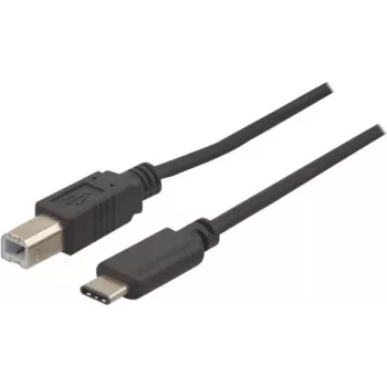 EXERTIS CONNECT cable USB 2.0, USB Type-C a USB Type-B, negro, 1,0 m 150304