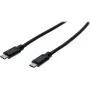 EXERTIS CONNECT Cable USB 3.1 Gen 1 Type-C a Type-C, 1,8 m, Negro 150336