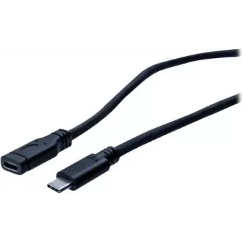 EXERTIS CONNECT Cable alargador USB 3.1 Gen 1 USB-C, macho a hembra, 2 m, 5 Gbit/s, Negro 150341