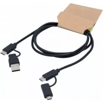 exertis Connect Cable USB-C a Micro-USB B, USB 2.0, 1 m, negro 532527