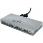 EXSYS EX-1163V Hub USB 2.0 de 4 puertos con cable atornillable, carcasa de plástico