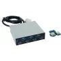 EXSYS EX-1167 Hub USB 3.0 interno de 7 puertos, bahía de 3,5 pulgadas, chipset VIA VL810