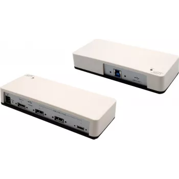 EXSYS EX-1182VIS-2 hub USB 3.2 Gen 1 industrial de 7 puertos, metal, beige