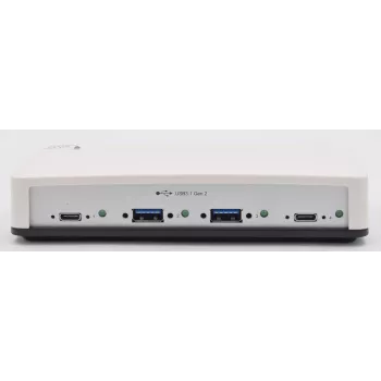 EXSYS EX-1250V hub USB 3.2 Gen 2 industrial de 4 puertos con montaje en carril DIN, pared y rack