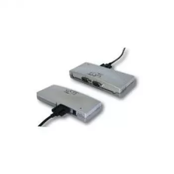 EXSYS EX-1334V Adaptador industrial USB a RS-232 serie de 4 puertos con chipset FTDI, protección ESD 15kV, carcasa metálica