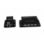 EXSYS EX-1446 Kit extensor Gigabit Ethernet sobre cable de cobre de 2 hilos, alcance 1200 m, VDSL2, carcasa metálica, negro