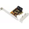 Tarjeta controladora SATA III PCIe x2 de 7 puertos EXSYS EX-3517 - ASMedia ASM1062 + JMicron JMB575S, 6Gbps, soporte low-profile incluido