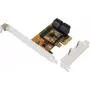 Tarjeta controladora SATA III PCIe x2 de 7 puertos EXSYS EX-3517 - ASMedia ASM1062 + JMicron JMB575S, 6Gbps, soporte low-profile incluido